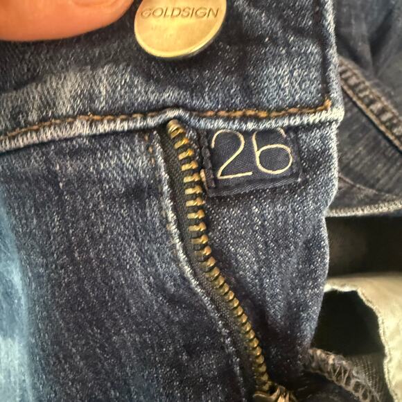 EUC Goldsign Mid-Blue Skinny Jeans Size 26 (W2320C-901) - Picture 6 of 6